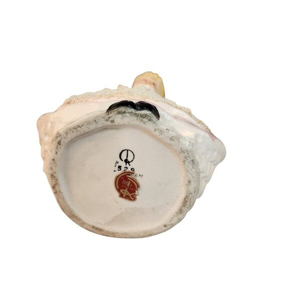 Ruebens Originals Ceramic Planter Pink Gown Blonde Girl Figurine Vintage 526 Lab - Picture 7 of 11